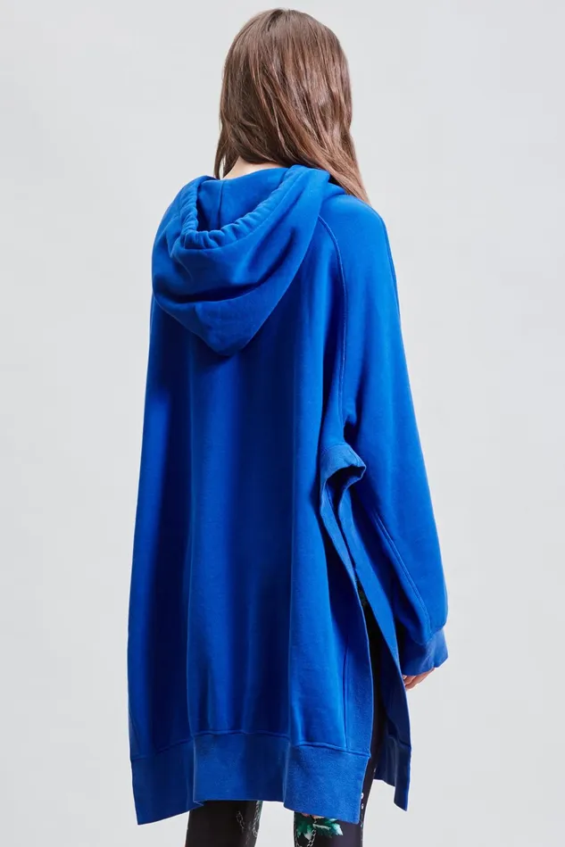 R13 Sweatshirts Women Oversized Hoodie Cape 8211 Royal Blue