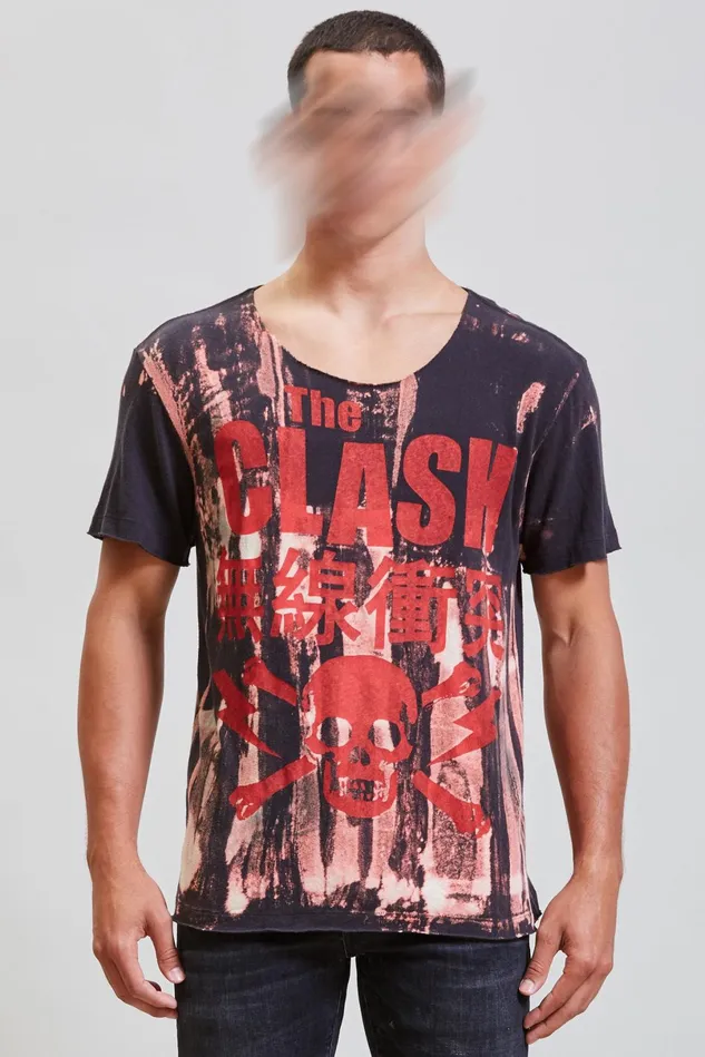 R13 TShirts Men Clash Rosie T 8211 Washed Black R13 TShirts Men Clash Rosie T 8211 Washed Black