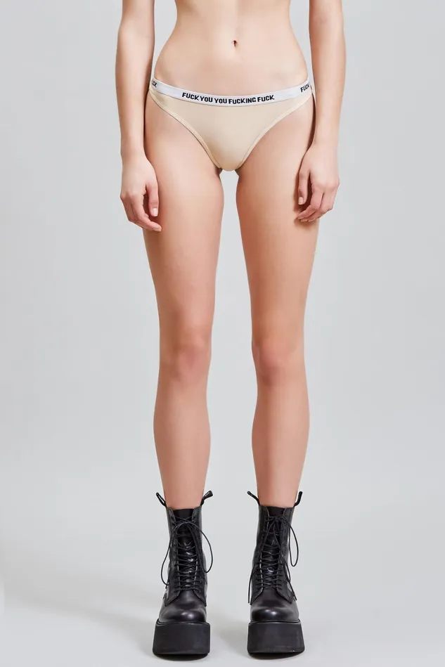 R13 Underwear Women Thong 8211 Nudefinal Sale No Returns Or Exchanges