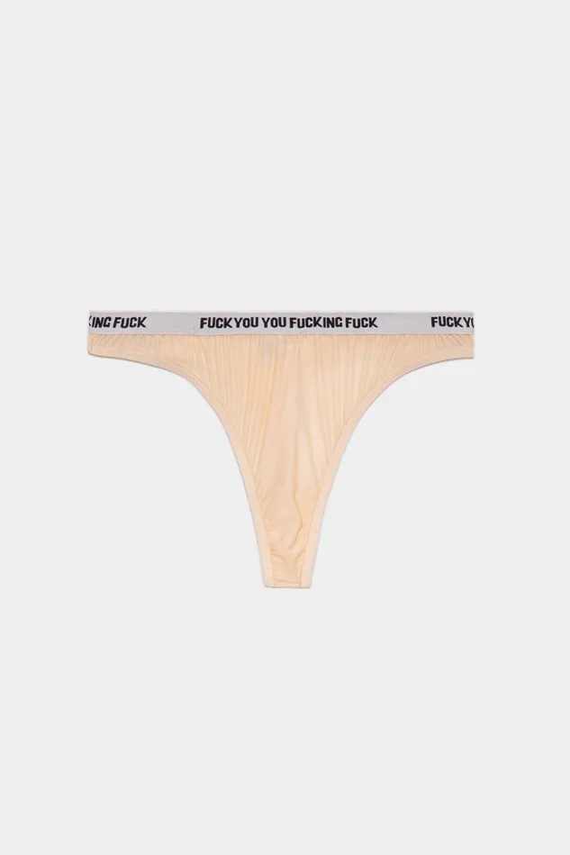 R13 Underwear Women Thong 8211 Nudefinal Sale No Returns Or Exchanges