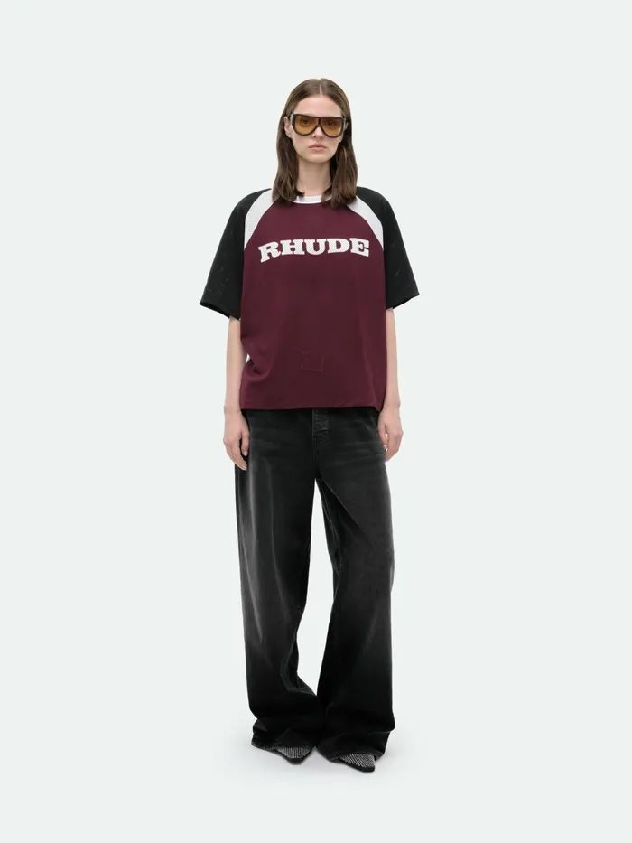 RACING LOGO MESH SHIRT Women Rhude Tops