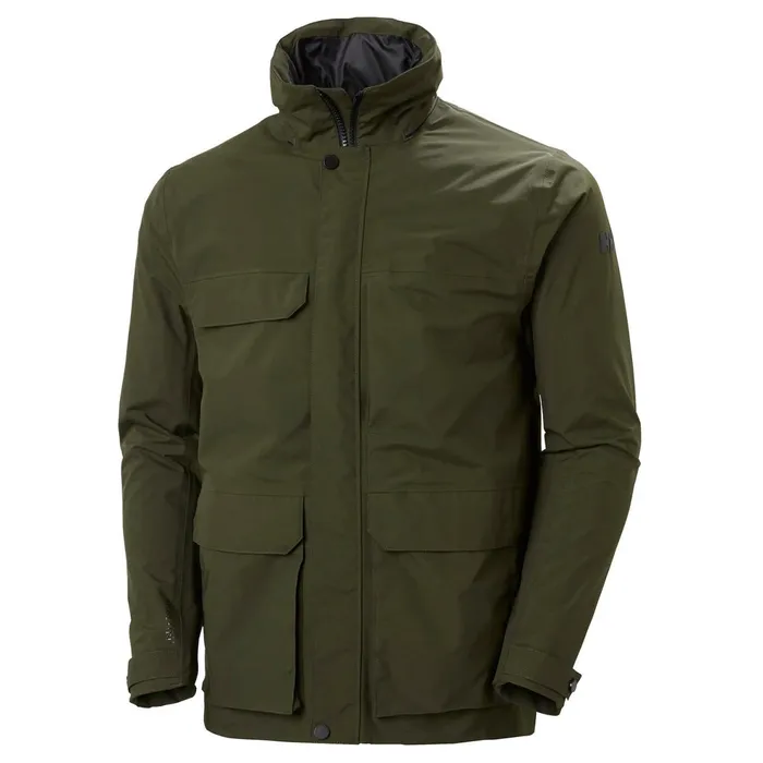 Rain Jackets Men Helly Hansen UTILITY RAIN JACKET 469 Forest Nigh