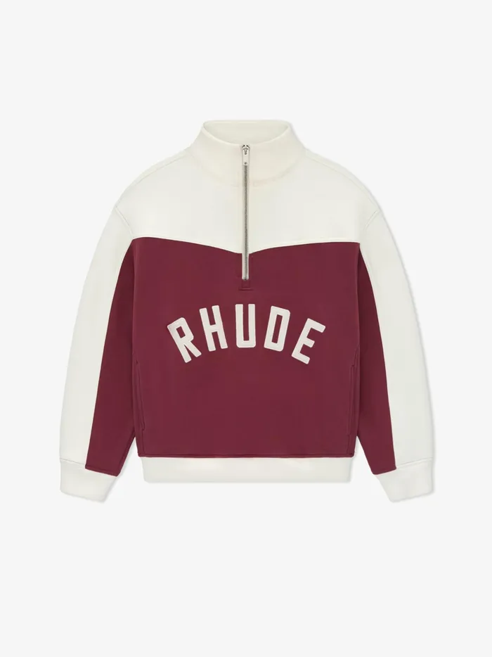 RHUDE CHAMONIX QUARTERZIP VARSITY Men Rhude Sweatshirts