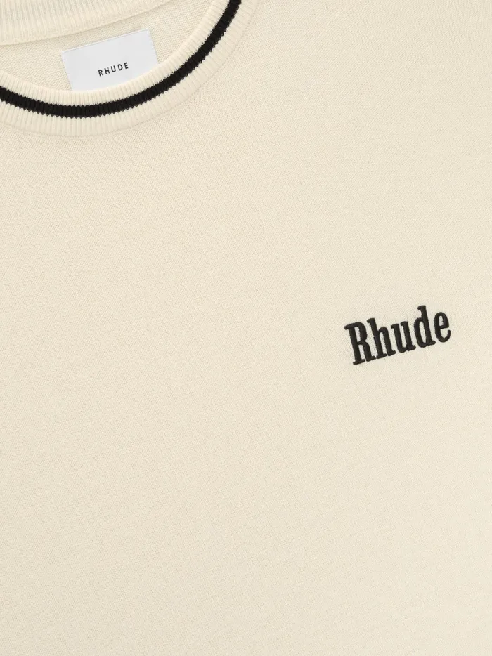 RHUDE LOGO KNIT TEE Men Rhude Luxe Knitwear