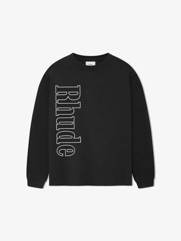 RHUDE SIDE LOGO LS TEE Men Rhude Tees