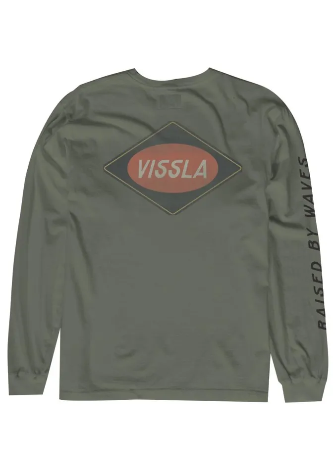 Round House Ls Pkt Tee Army Men Vissla Tees