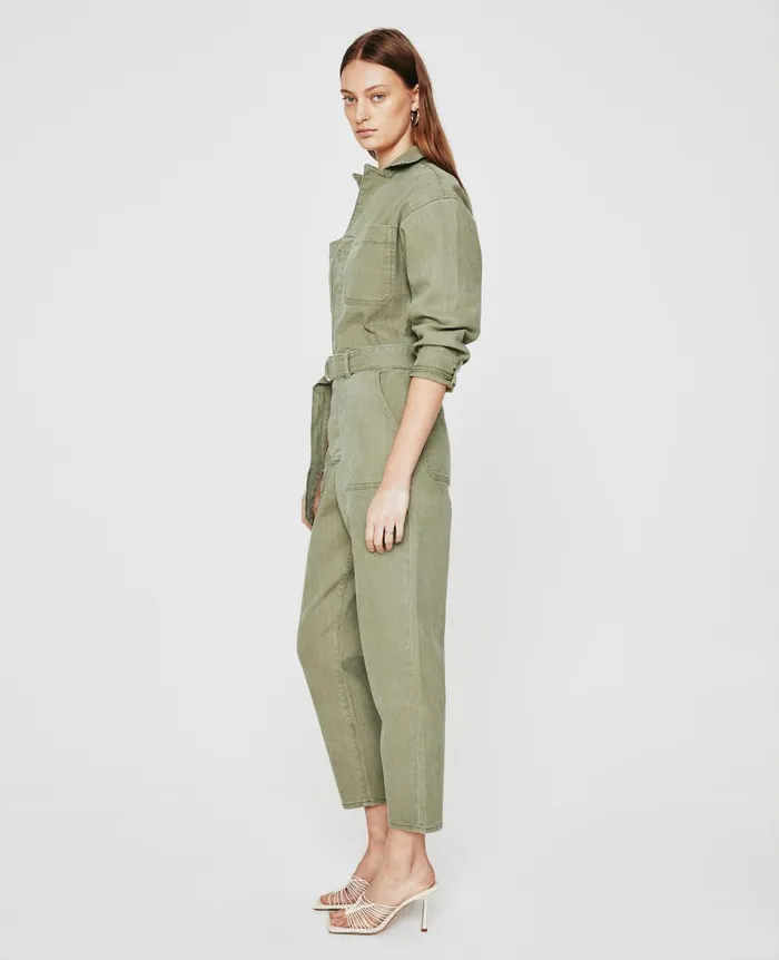 Ryleigh Jumpsuit Sulfur Cavalry Sage Women AG Jeans Dresses and More Ryleigh Jumpsuit Sulfur Cavalry Sage Women AG Jeans Dresses and More