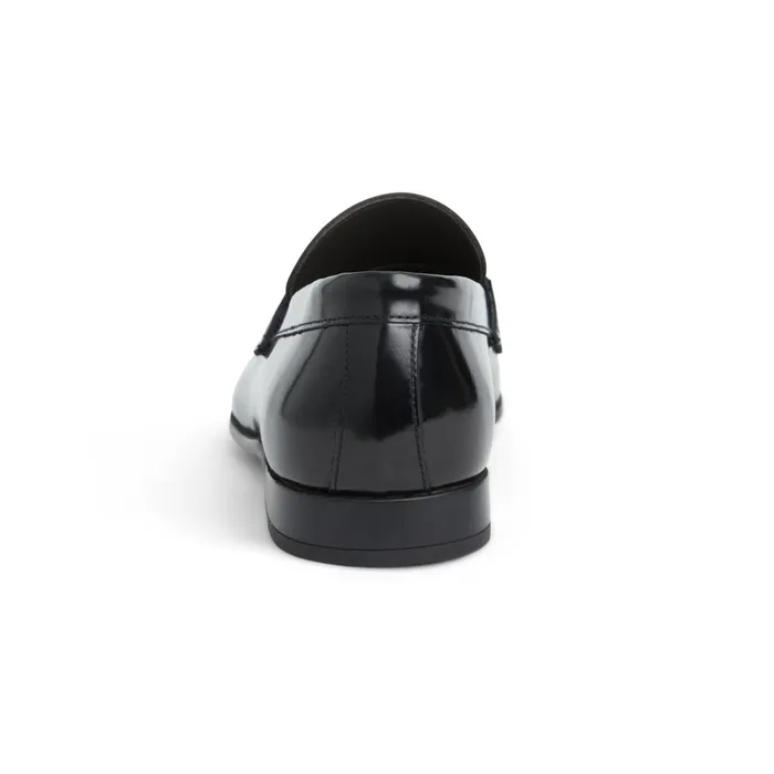 Saffo Slip On Black Bit Loafer Black Leather Men Bruno Magli Dress Shoes