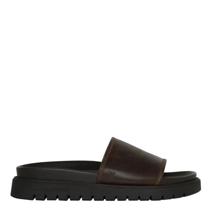 Sandals Men Windsor Smith ROWDY DARK BROWN LEATHER SANDALS