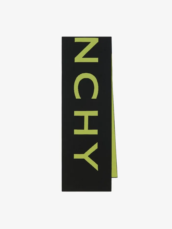 Scarf In Wool Black Men Givenchy Scarves and Ties