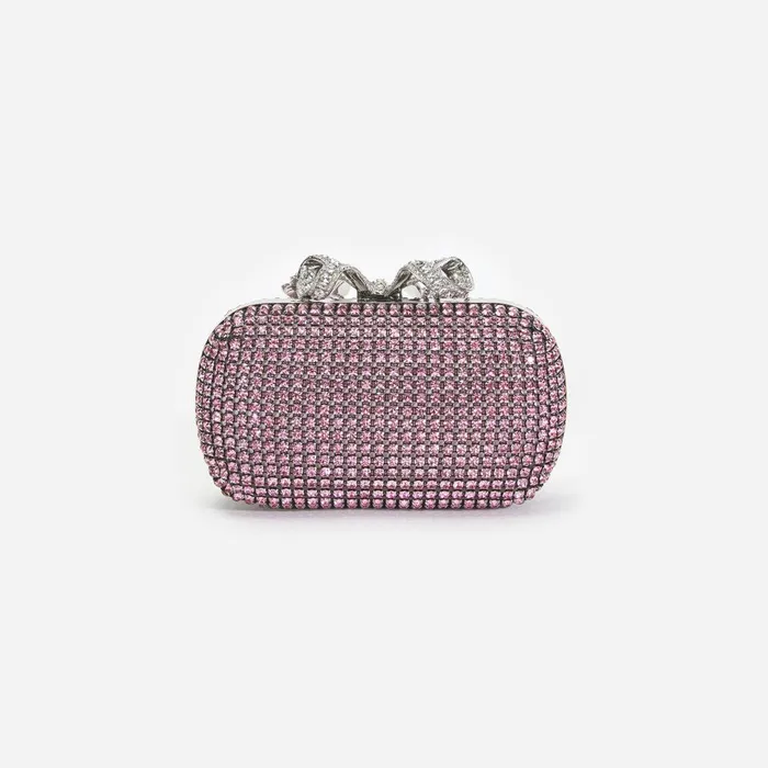 Self Portrait Clutch Bags Pink Chainmail Clutch Bag 8211 Women
