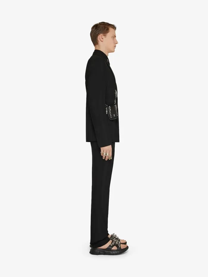 Shirt In Poplin With Collar Details Black Men Givenchy Shirts