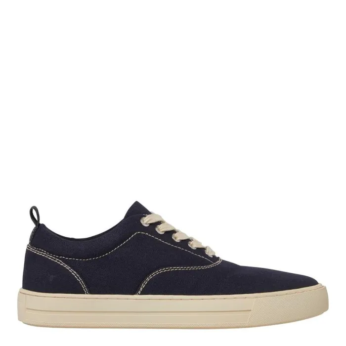 Shoes Men Windsor Smith BRONX NAVY CANVAS SHOES