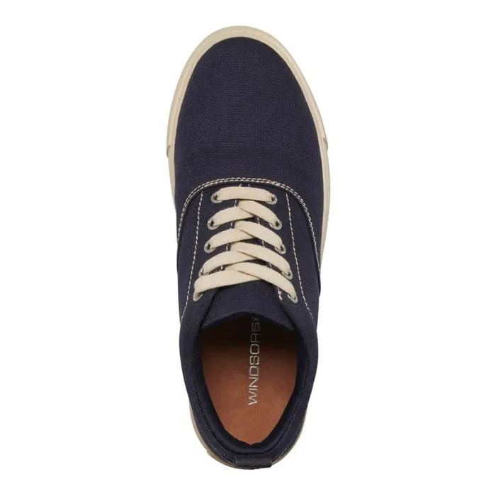 Shoes Men Windsor Smith BRONX NAVY CANVAS SHOES Shoes Men Windsor Smith BRONX NAVY CANVAS SHOES