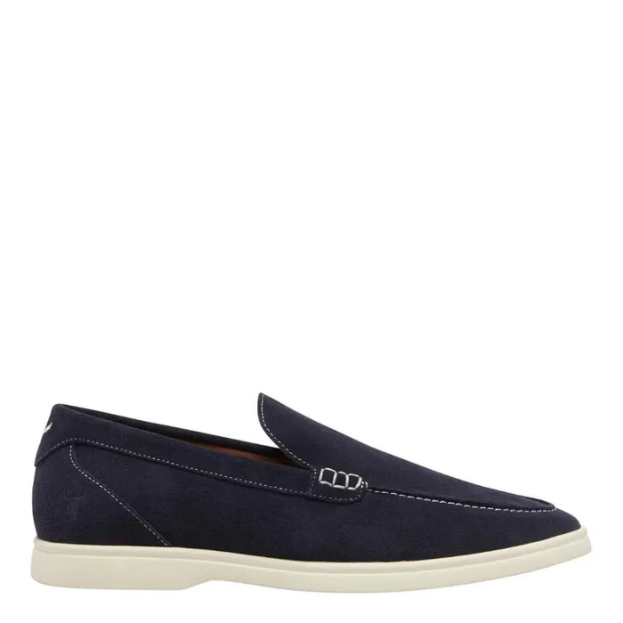 Shoes Men Windsor Smith ROCCO NAVY SUEDE LOAFERS