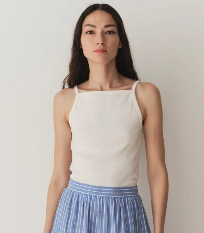 Shop ANGIE TANK Salt DEN Tees