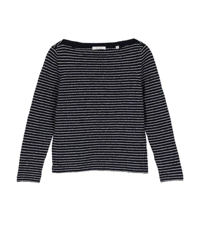 Shop ARLANA KNIT TEE Riviere Stripe DEN Knitwear