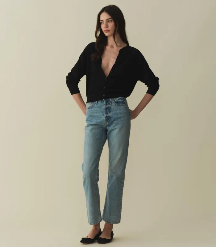 Shop CELINE CARDIGAN Dark Navy DEN Knitwear
