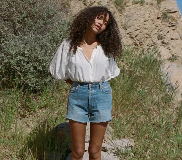 Shop ENID SHORT Cdiz Wash DEN Denim