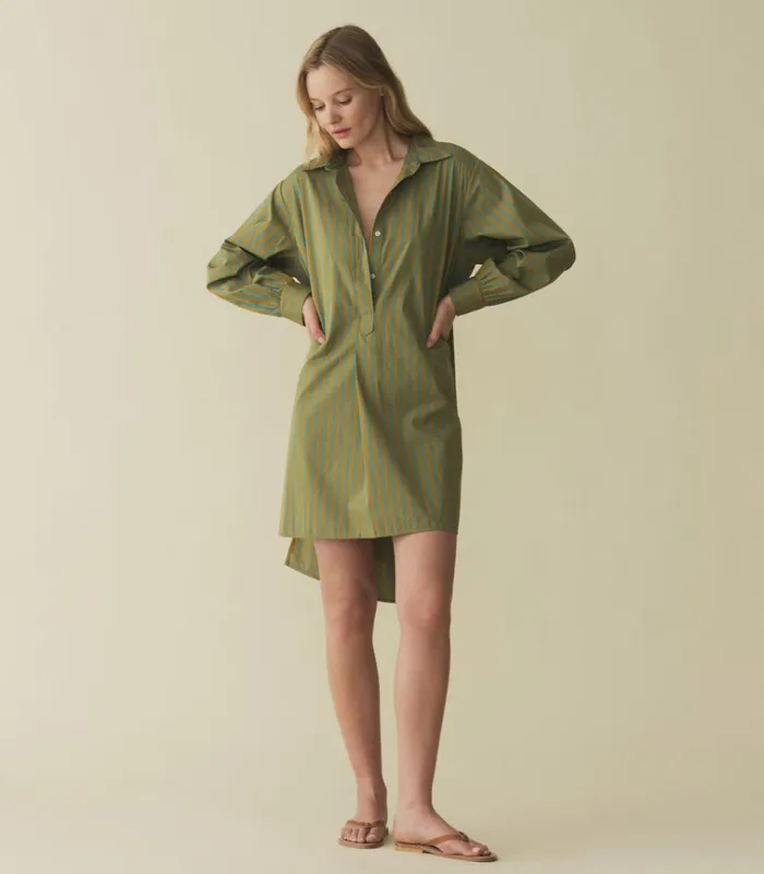 Shop JORA DRESS Catalina Stripe DEN Dresses