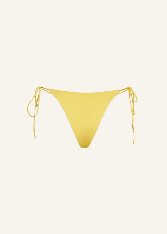 Shop Magda Butrym Beachwear Highwaist String Tie Swim Bottom In Yellow Shop Magda Butrym Beachwear Highwaist String Tie Swim Bottom In Yellow