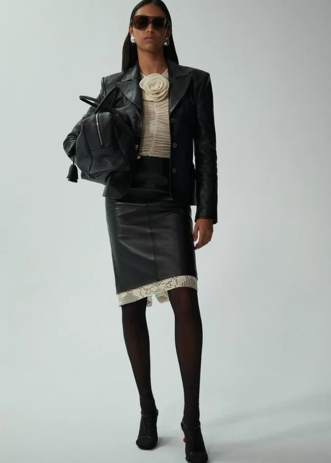 Shop Magda Butrym Tops Sheer Ruched Rose Appliqu Top In Beige Shop Magda Butrym Tops Sheer Ruched Rose Appliqu Top In Beige