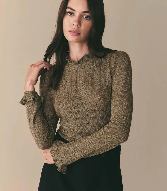 Shop MARELLA SWEATER Spanish Moss DEN Knitwear