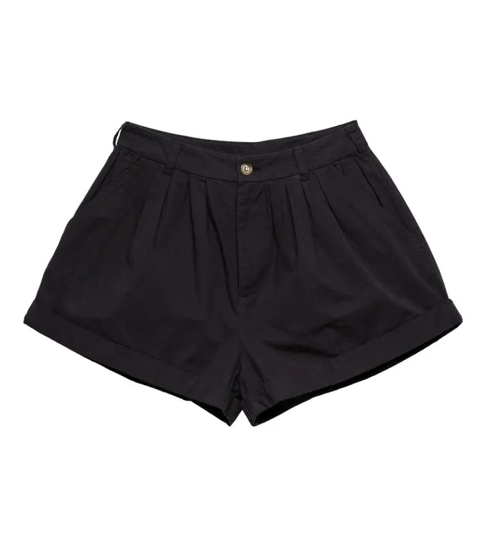 Shop PAIGE SHORT Black DEN Pants and Shorts