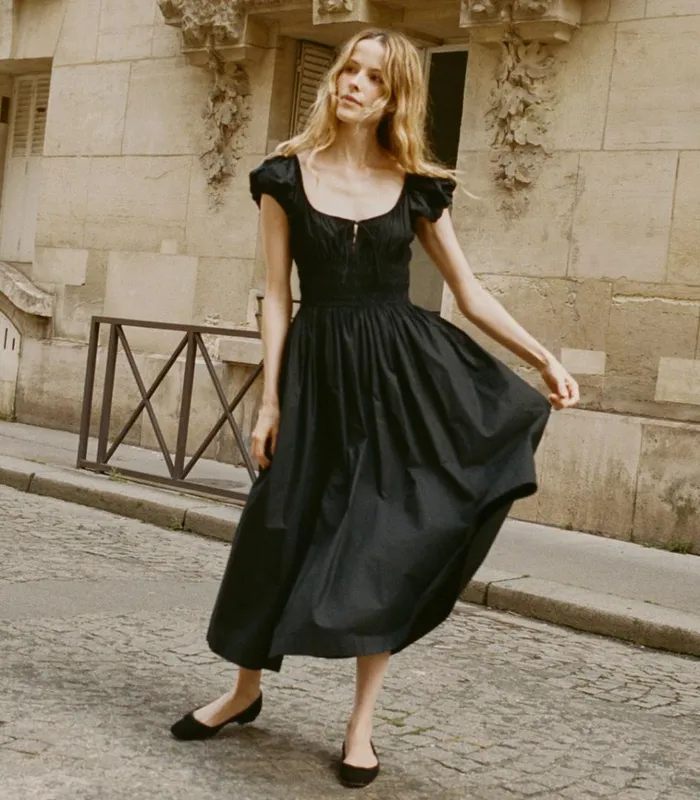 Shop QUINN DRESS Black DEN Dresses