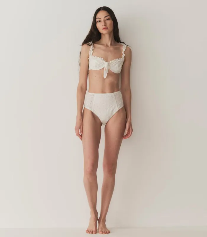 Shop SEASIDE BIKINI TOP Salt DEN Swimwear