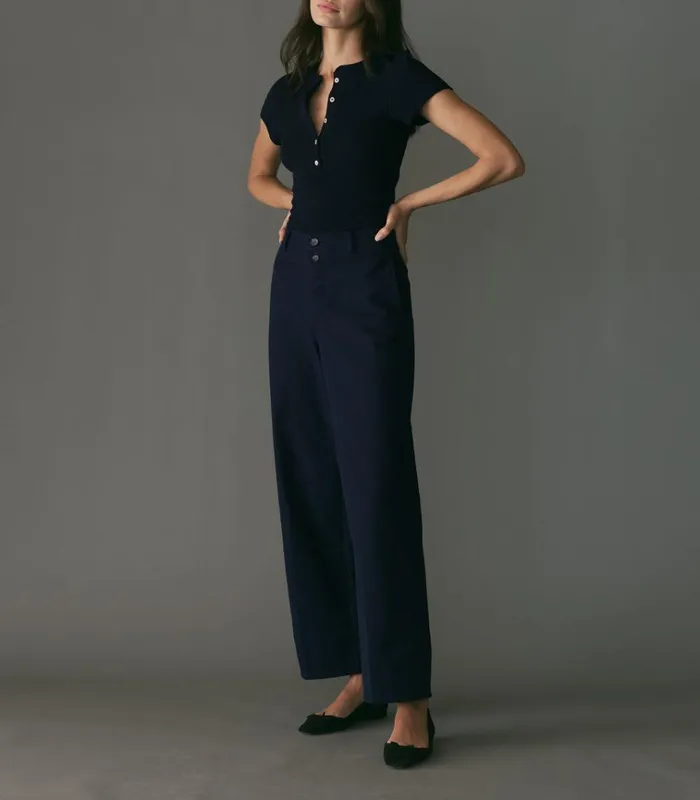 Shop SOLENE PANT Navy DEN Pants and Shorts