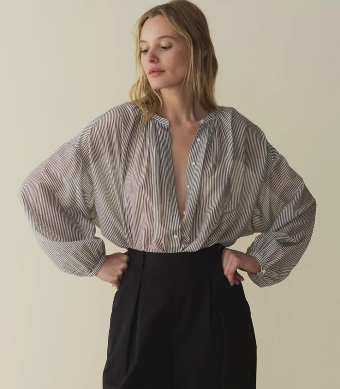 Shop THE JANE BLOUSE Brighton Stripe DEN Tops