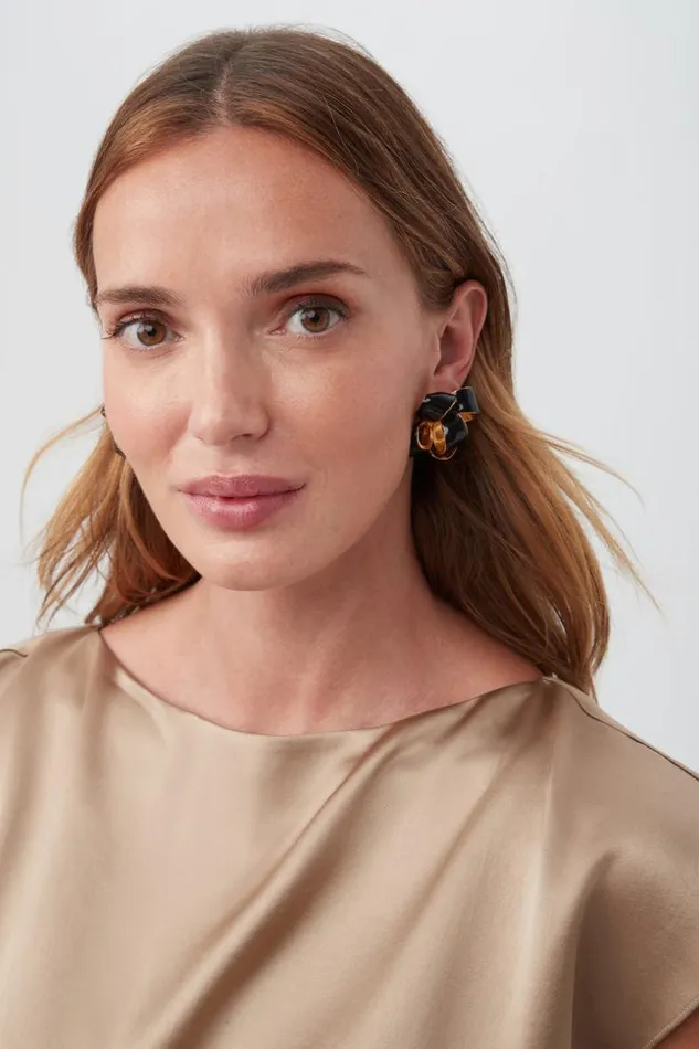 SHOP Trina Turk JEWELRY KJL LARGE BOW ENAMEL EARRING