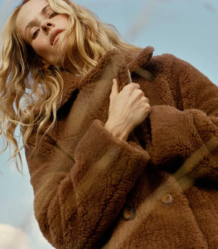 Shop VALLEY COAT Brown Amber DEN Jackets and Coats