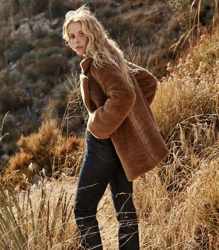 Shop VALLEY COAT Brown Amber DEN Jackets and Coats