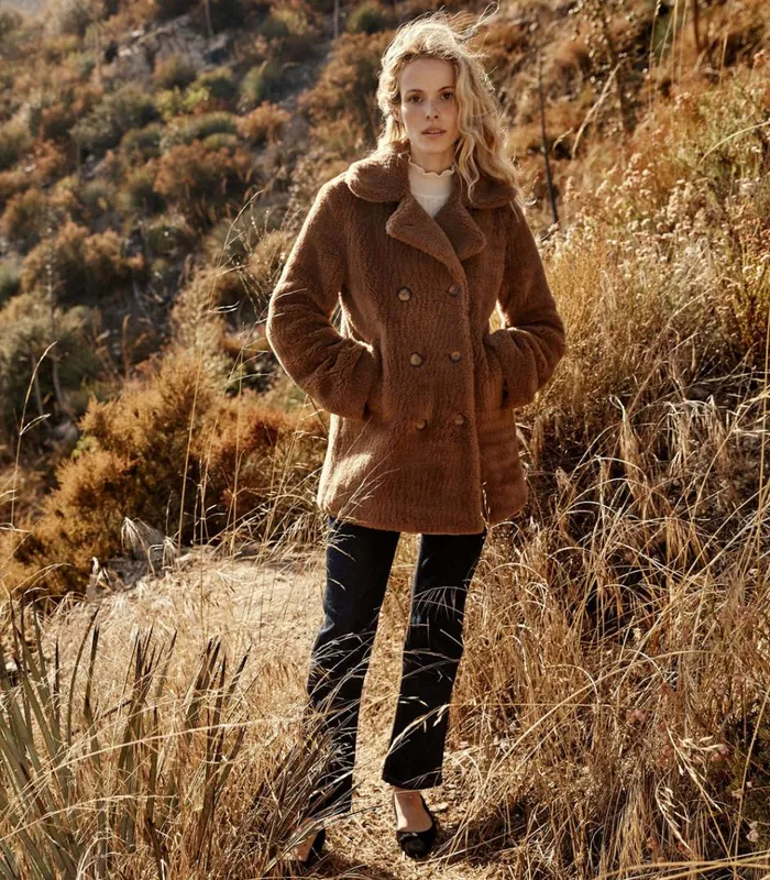 Shop VALLEY COAT Brown Amber DEN Jackets and Coats