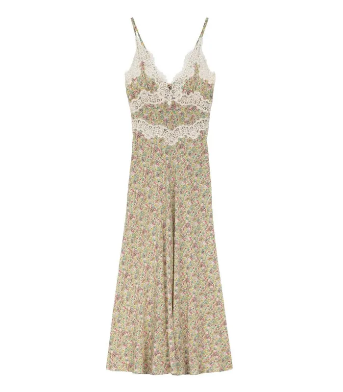 Shop VENUS DRESS Chrysanthemum Sky Floral DEN Dresses