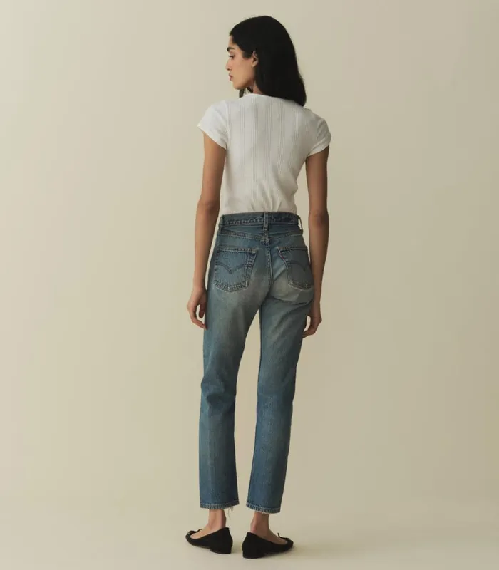 Shop VIVI CASHMERE BLEND TEE Salt DEN Tees