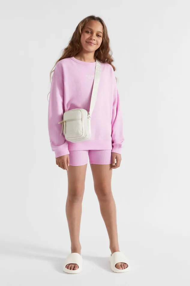 Shorts Teen Girl Seed Heritage Core Rib Bike Short Soft Orchid