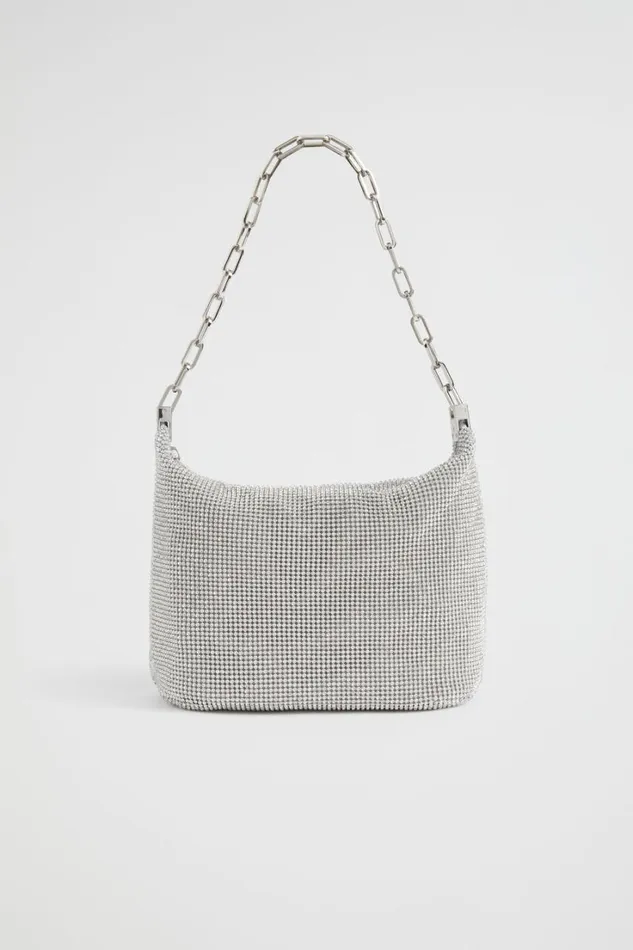 Shoulder Bags Woman Seed Heritage Embellished Shoulder Bag Silver