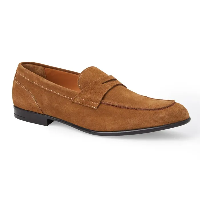 Silas Suede Loafer 8211 Cognac Men Bruno Magli Casual Shoes