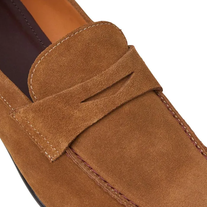 Silas Suede Loafer 8211 Cognac Men Bruno Magli Casual Shoes