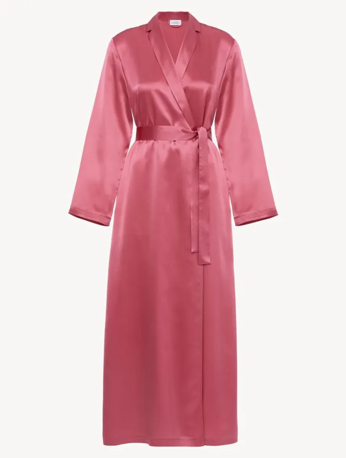Silk Long Robe In Wild Orchid Sleepwear La Perla Robes