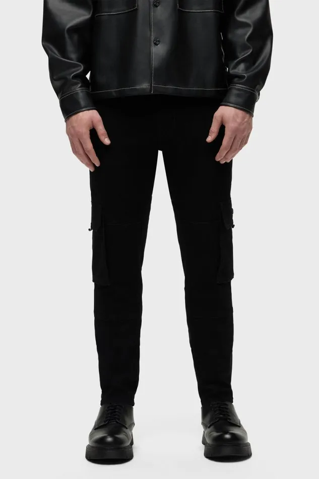 Skinny Men Hudson Jeans Skinny Cargo Raven