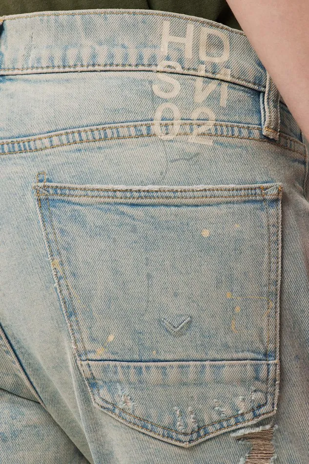 Skinny Men Hudson Jeans Zack Side Zip Skinny Jean Stripped Paint Skinny Men Hudson Jeans Zack Side Zip Skinny Jean Stripped Paint