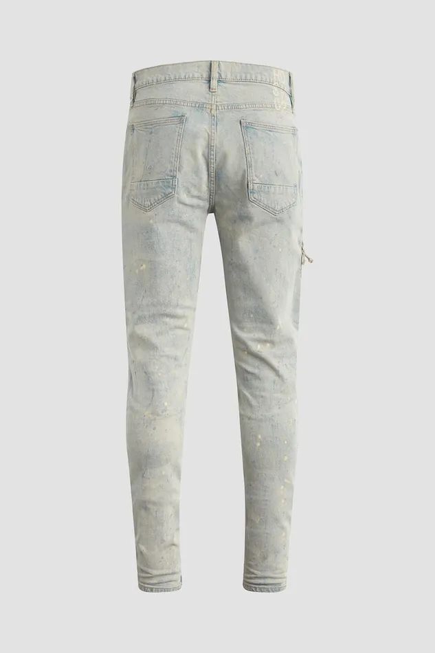 Skinny Men Hudson Jeans Zack Side Zip Skinny Jean Stripped Paint Skinny Men Hudson Jeans Zack Side Zip Skinny Jean Stripped Paint