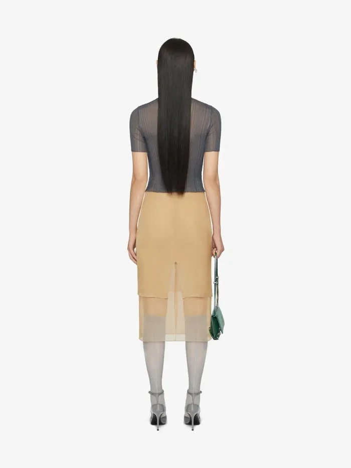 Skirt In Floral Dvor Satin Beigeblue Women Givenchy Skirts