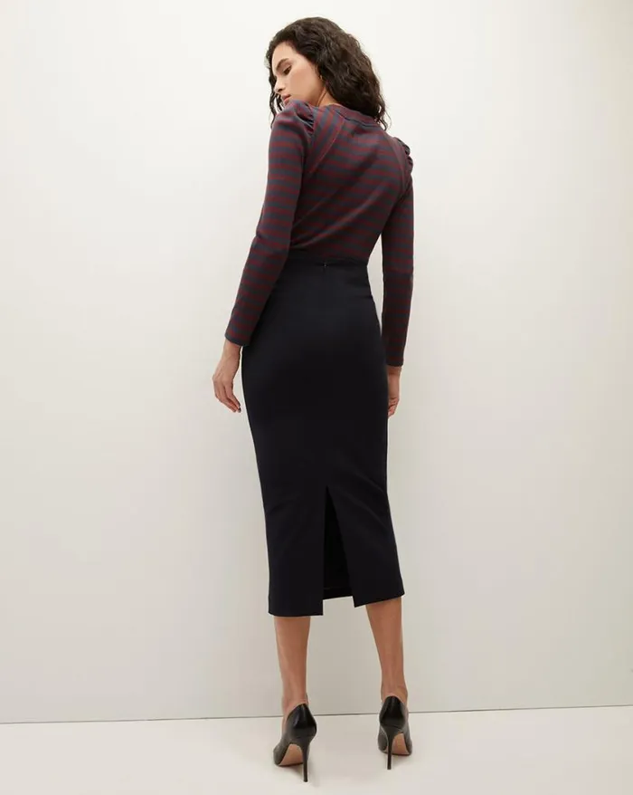 Skirts and Shorts Shop Veronica Beard Holmes Pencil Skirt Navy