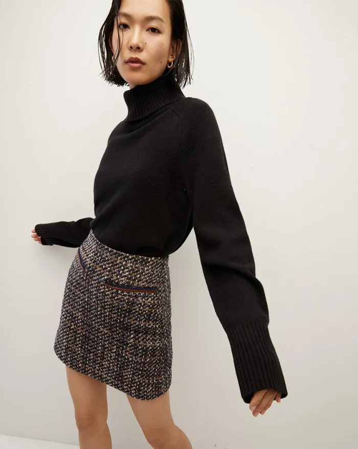 Skirts and Shorts Shop Veronica Beard Perry Boucl Tweed Miniskirt Navy Multi