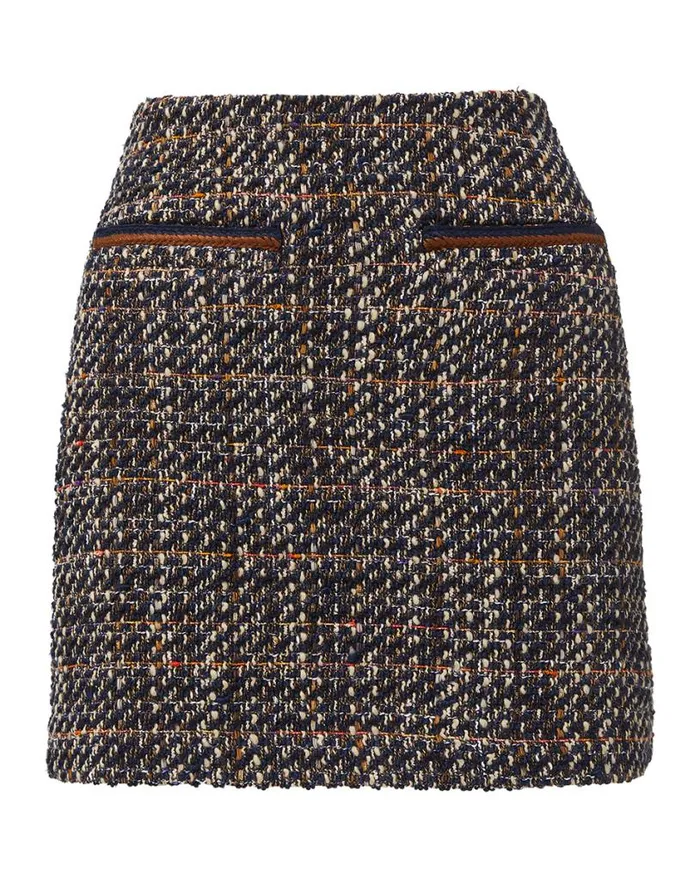 Skirts and Shorts Shop Veronica Beard Perry Boucl Tweed Miniskirt Navy Multi